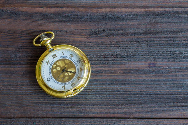 istock A pocket watch with numbers 848726854