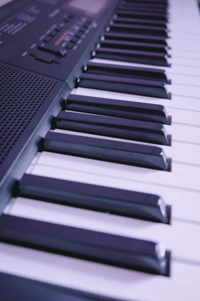 istock Close-up of piano or Electronic musical keyboard synthesizer 848731190