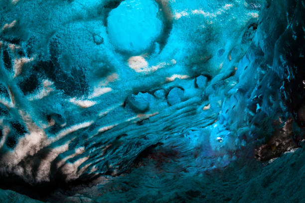 istock Blue ice cave view during winter in Jokulsarlon, Iceland 848740780