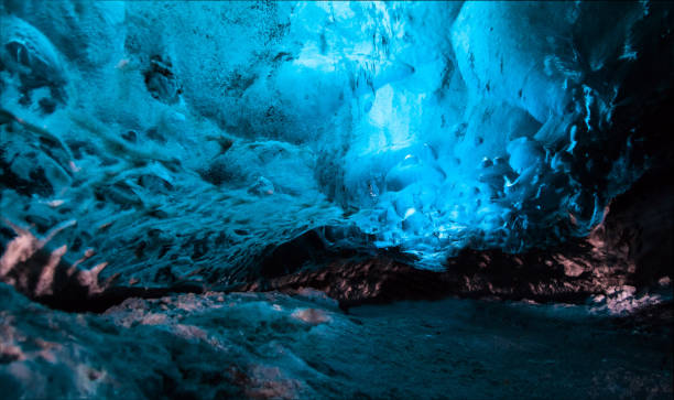 istock Blue ice cave view during winter in Jokulsarlon, Iceland 848740838