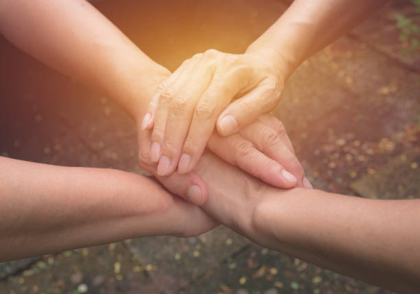 istock Teamwork concept. People joining for cooperation success. Collaboration concept of teamwork. 848746050