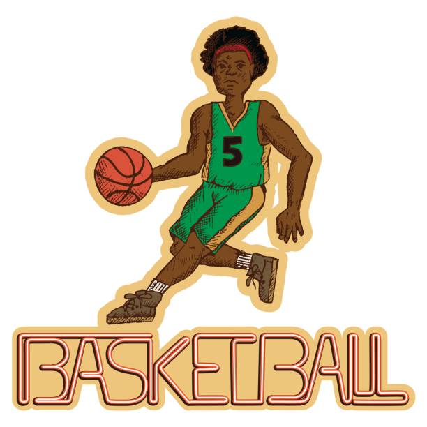 istock Vintage basketball player with the writing basketball 848746352