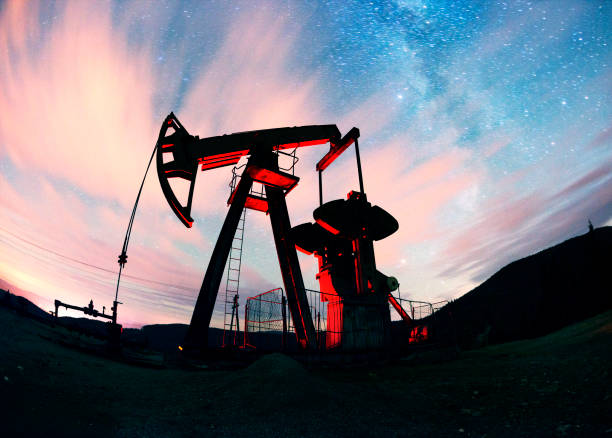 istock Oil pump on a mountain in the Carpathians 848754944