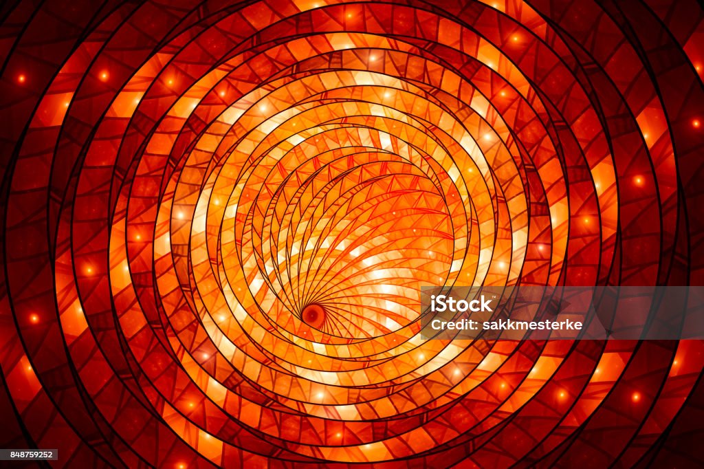 Fiery glowing stained-glass Fiery glowing stained-glass, computer generated abstract background, 3D rendering Abstract Stock Photo