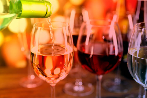 istock Christmas, New Year's holiday wines with lights. 848765026