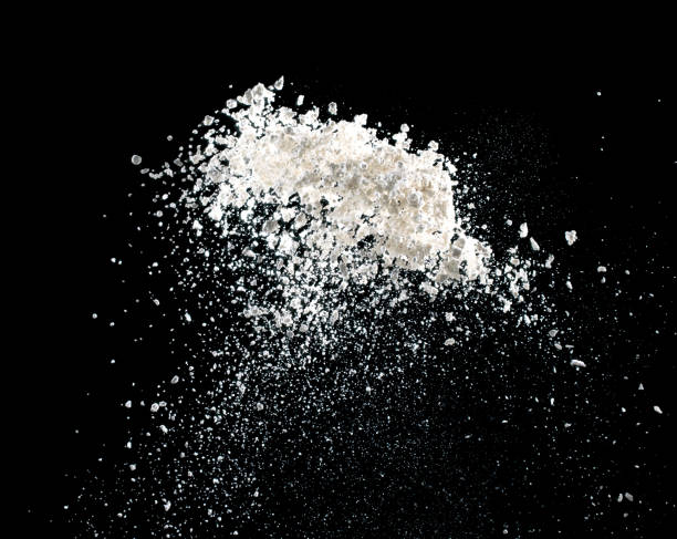 istock white powder explosion isolated on black background for graphic resources 848766000