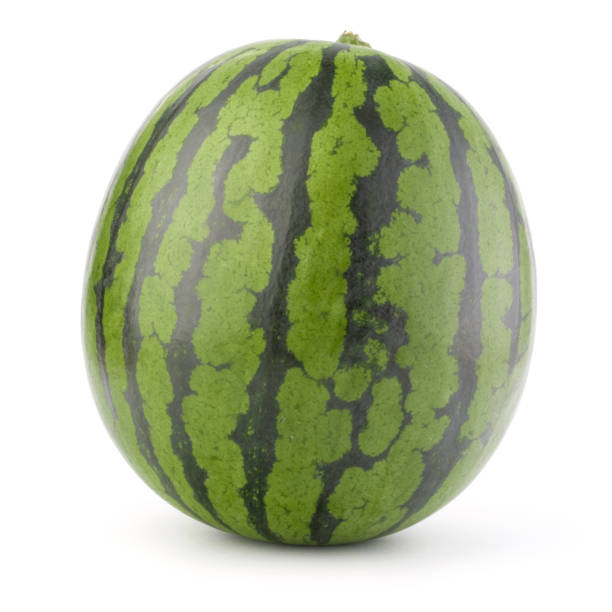 istock Ripe watermelon isolated on white background cutout 848773850