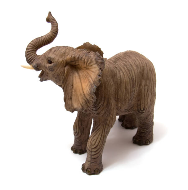 istock Ceramics elephant isolated on white background 848773960