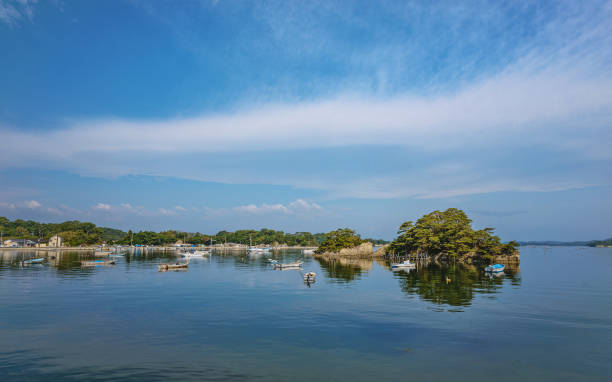 paisagem da baía de matsushima - região de tohoku - fotografias e filmes do acervo