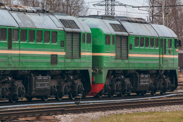 istock Green diesel locomotive 848796884