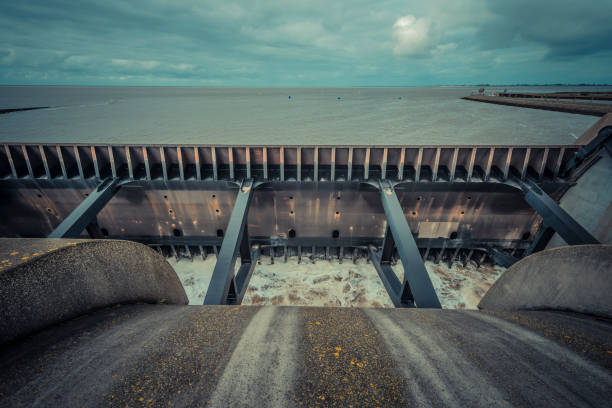 istock Eider Barrage - Eidersperrwerk at North Sea in Germany 848800262