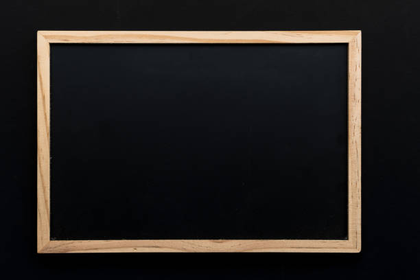 istock Abstract chalk blackboard with wood border frame ready used as background for add text or graphic 848803766
