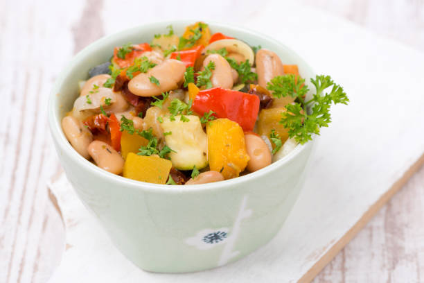 istock vegetable stew with beans in a bowl 848818248
