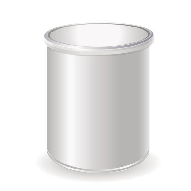 istock 3D rendering Set of for baby powder milk, instant coffee, cereal etc. Jar mock-up on white background 848847284