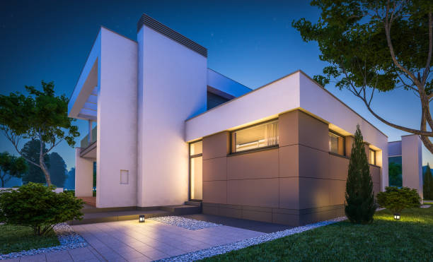 istock 3d rendering of modern cozy house 848854972