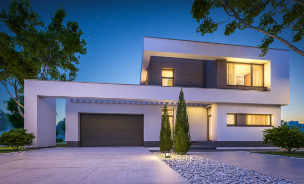 istock 3d rendering of modern cozy house 848855036