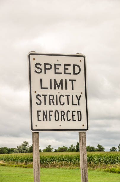 istock Speed Limit Strictly Enforced Sign 848857350