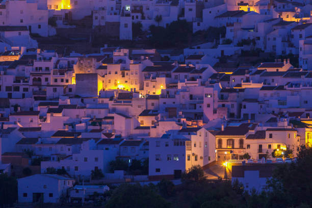 istock Houses of Olvera at night 848866116