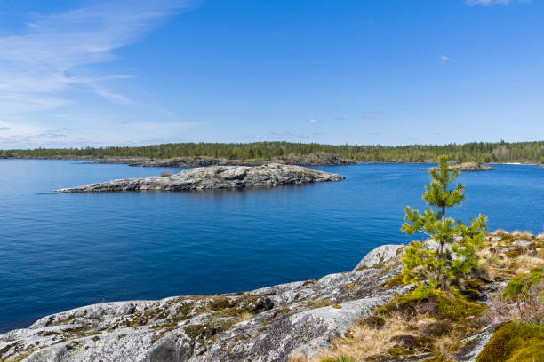 istock Small stone islands in the Ladoga skerries 848884152