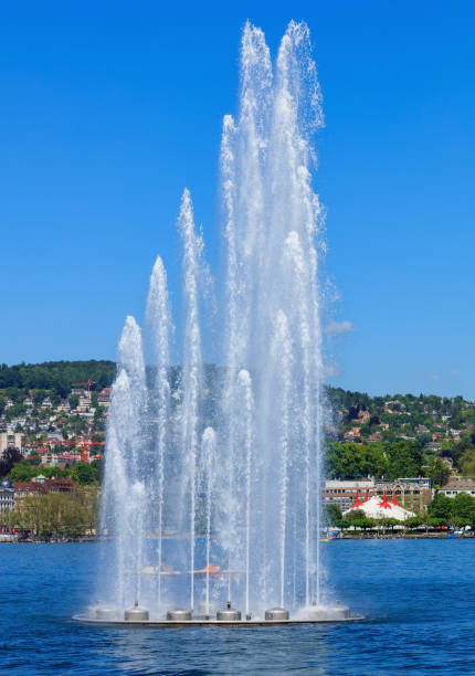 istock Fountain on Lake Zurich in Switzerland 848898794