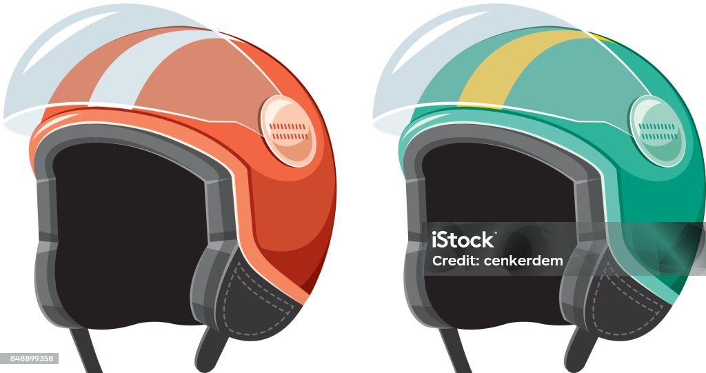 Scooter helmet Worked by adobe illustrator Sports Helmet stock vector