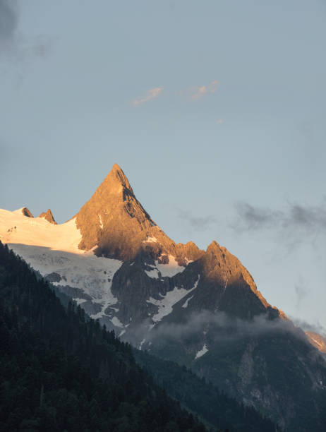 istock Mountain peak during sunrise. Beautiful natural panoramic landscape in the summer time 848899758