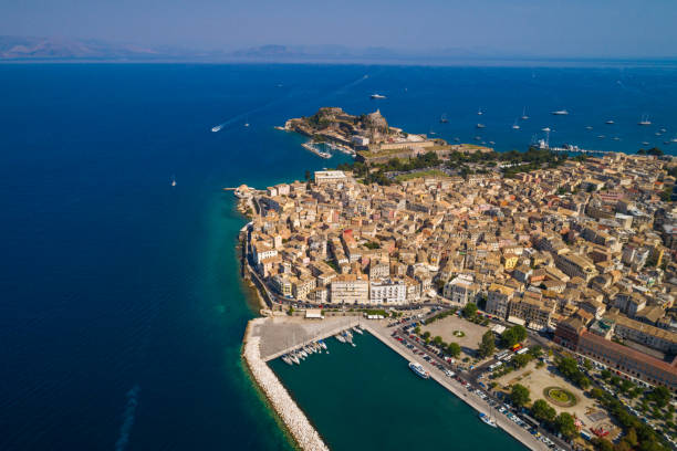 istock Corfu Old Town Aerial View 848902412