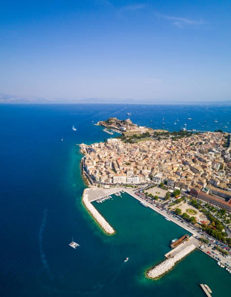 istock Corfu Old Town Aerial View 848902414