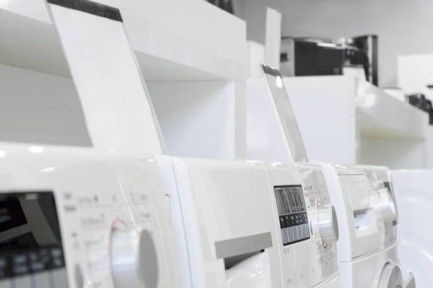 istock washing machines in appliance store 848928990
