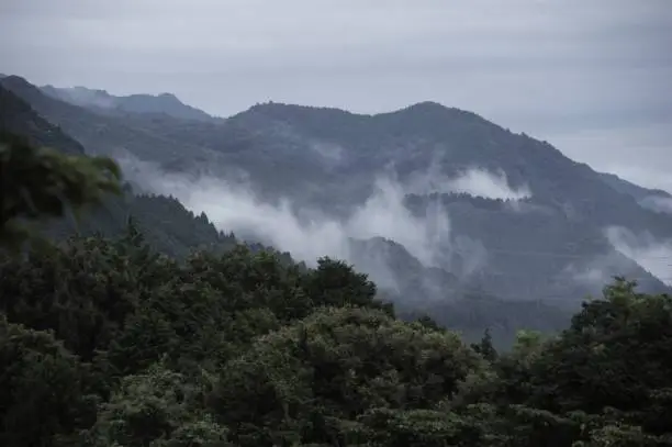 Photo of Misty mountain ranges