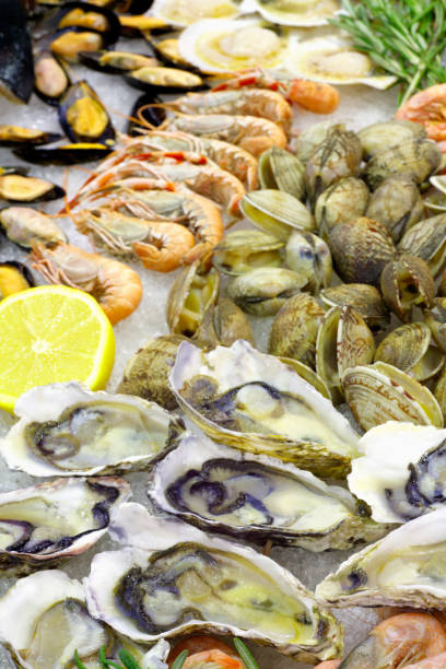 istock Seafood on ice at the fish market 848929664