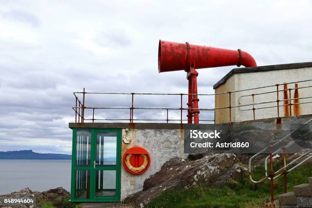 Red Misthorn At Ardnamurchan Lighthouse In Scotland Stock Photo - Download Image Now