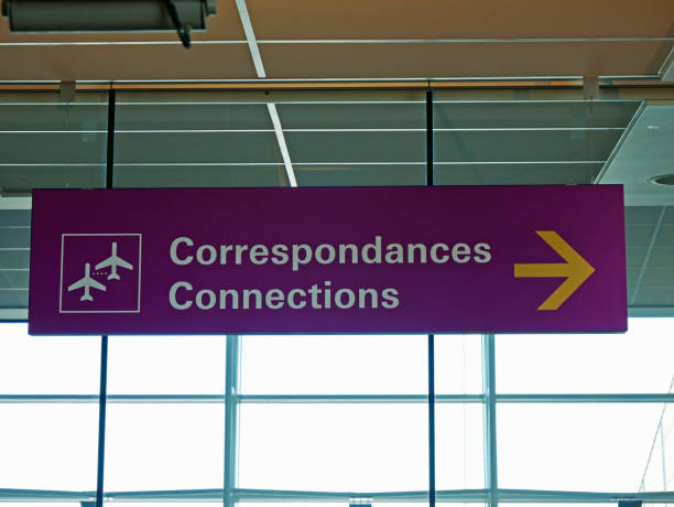 istock Connections sign, airport 848965172