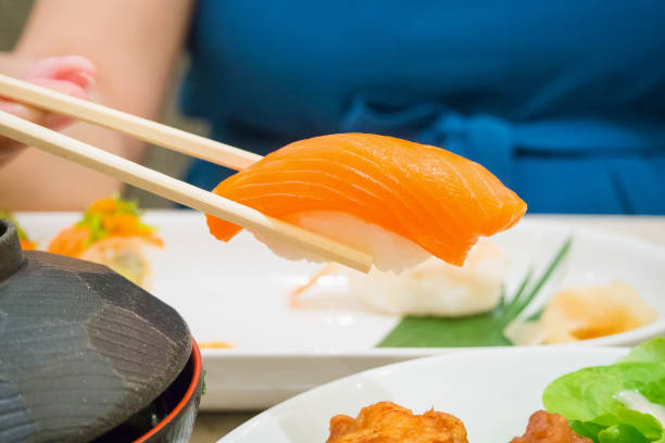 istock Eating Sushi, Japanese food 848974018