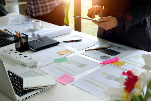 istock Teamwork concept : Team of people working in office. 848988610
