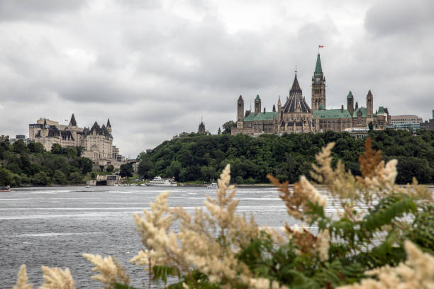 istock View of Parliament Hill from Ottawa River, Canada 849008390