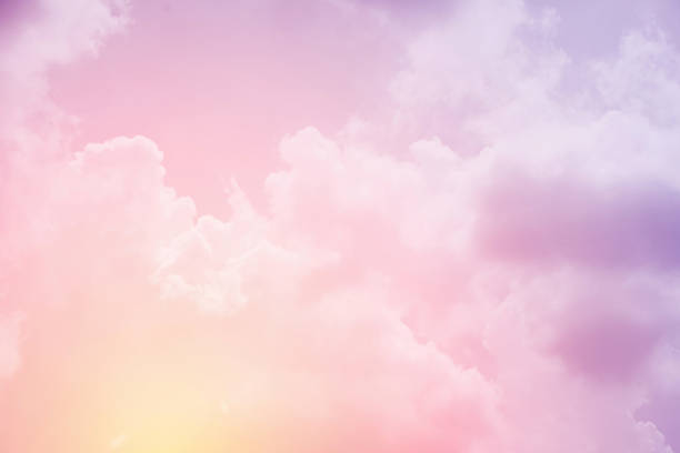 istock soft cloudy sky with pastel gradient color, nature abstract background 849028106