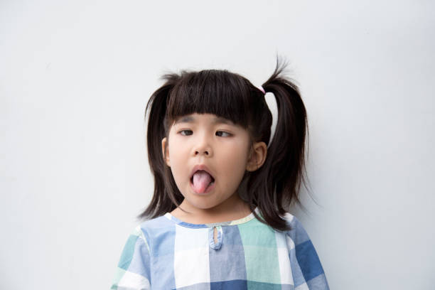 istock asian kid action boring look at left space 849037494