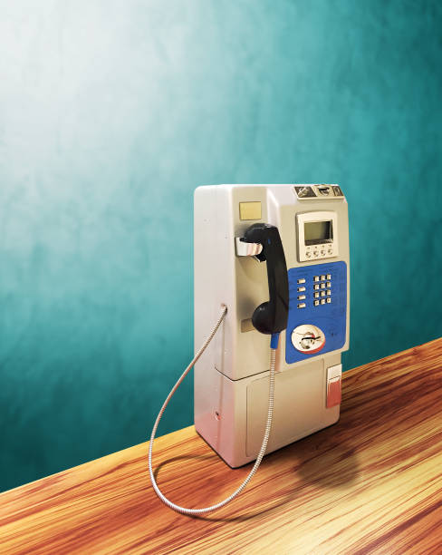 istock old classic vintage public telephone, communication 849037750