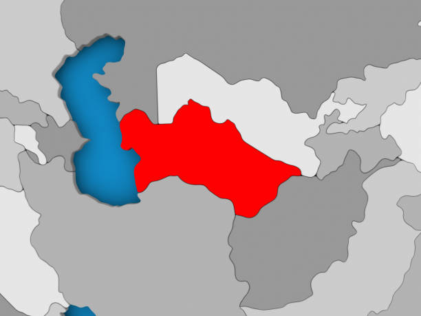 istock Map of Turkmenistan 849045694