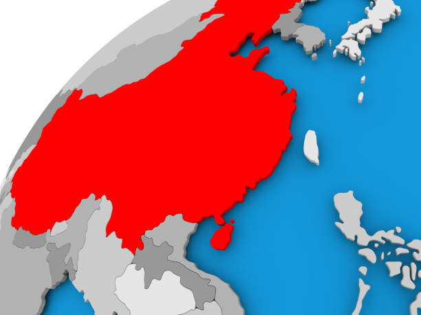 istock Map of China in red 849046422