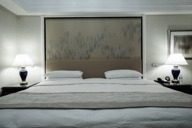 istock Elegant and comfortable bedroom interior 849050058