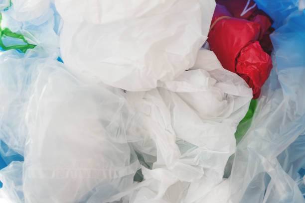 istock Piles of reused plastic bag 849054212