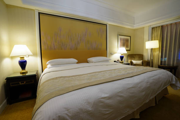 istock Elegant and comfortable bedroom interior 849063006