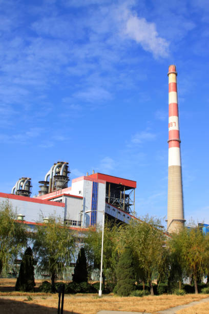 istock chimney in an industrial enterprise, north china 849066770