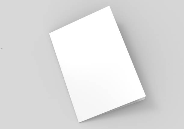 istock A3 A4 A5 half-fold or by-fold brochure blank white template for mock up and presentation design. 3d illustration. 849069336