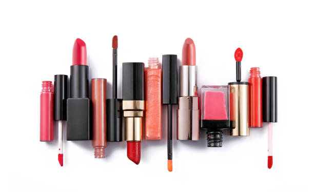istock Set of lipstick isolated on white 849078198