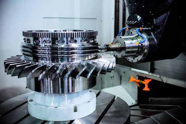 istock A modern CNC milling machine makes a turbine wheel 849078674