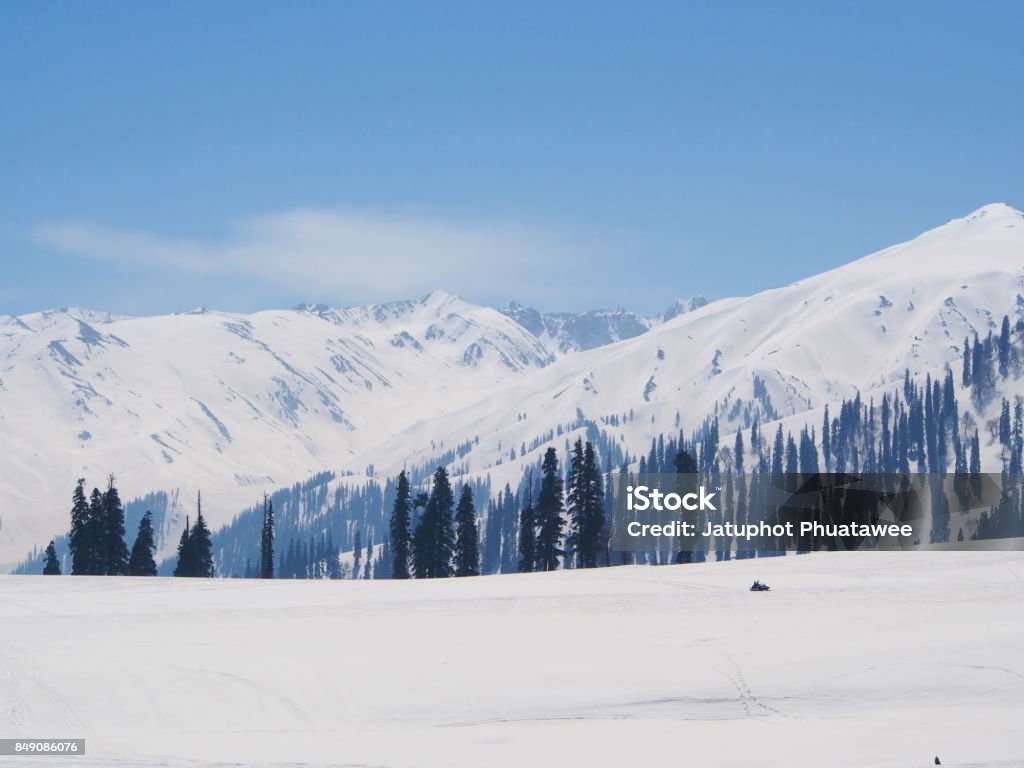 Beautiful Snow Mountain. Sonamarg, Kashmir, India in Winter Beautiful Snow Mountain. Sonamarg, Kashmir, India in Winter Time Adventure Stock Photo