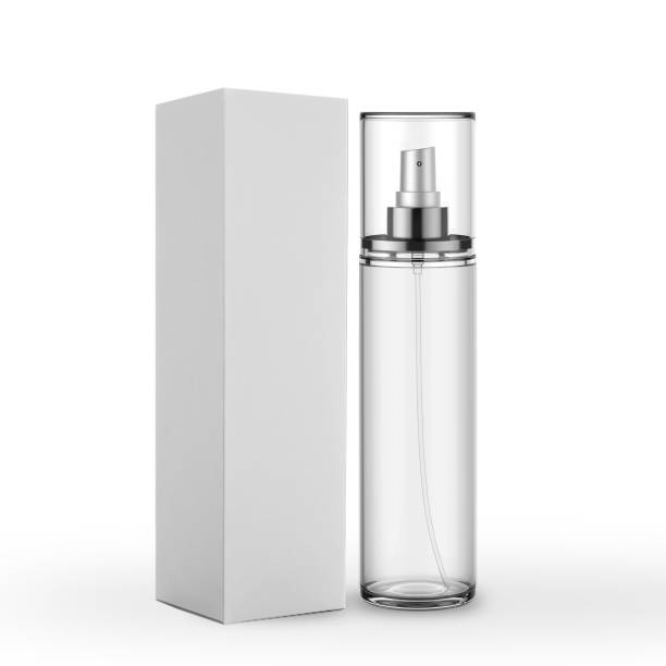 istock Body Mist Perfume Spray Mock Up Template On Isolated White Background 849088916